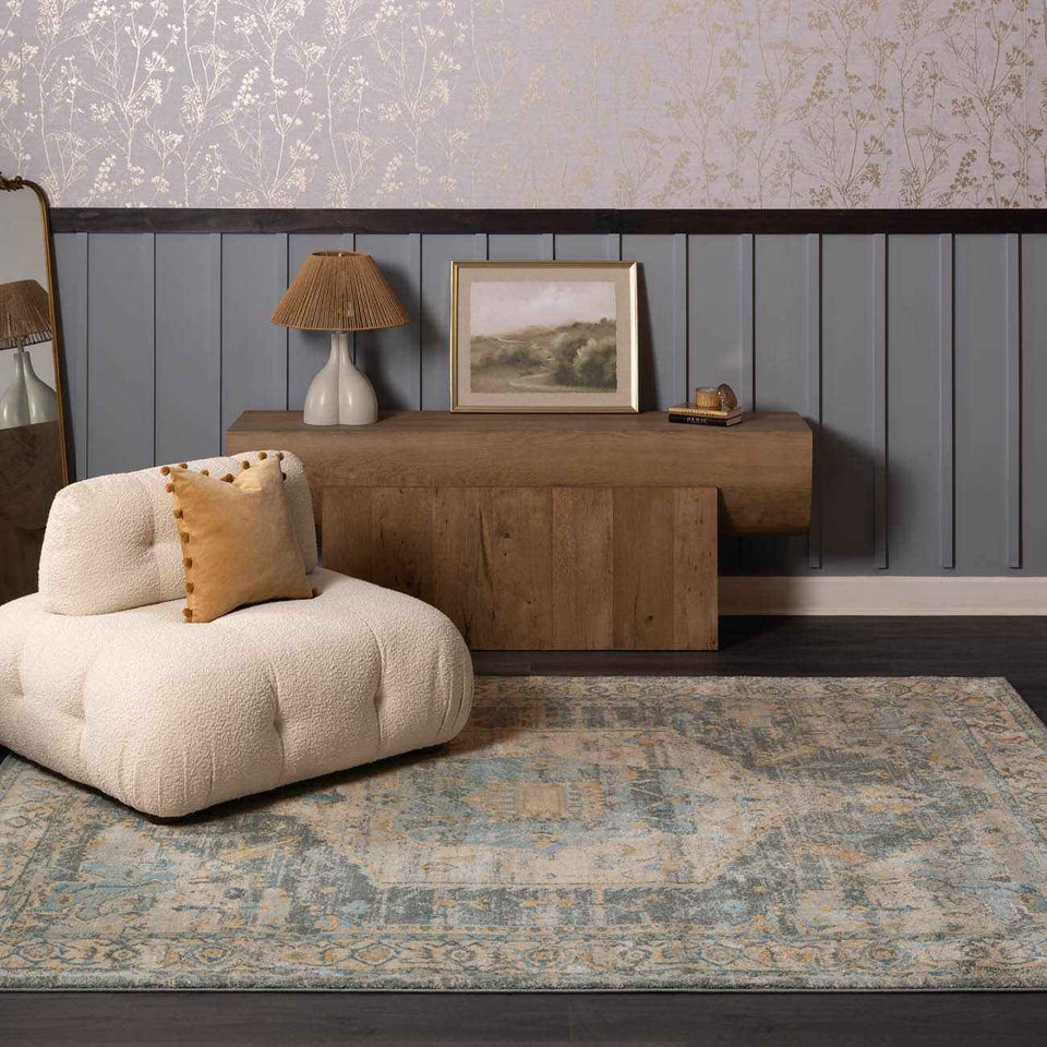 Vaeda Blue Thick Luxe Rug