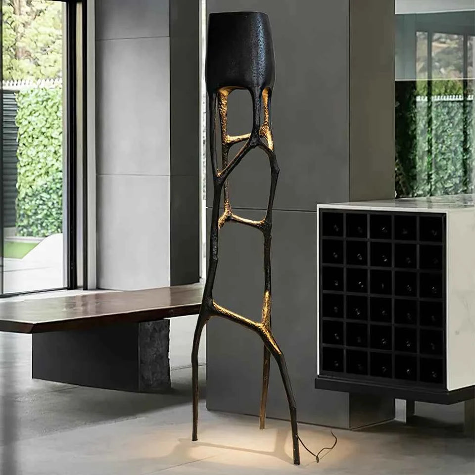 Abstract Gothic Sculpture Floor Lamp