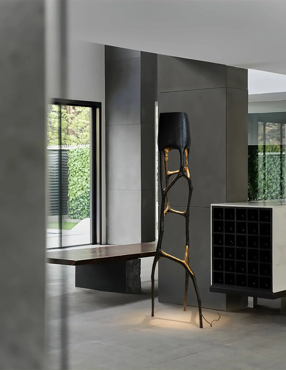 Abstract Gothic Sculpture Floor Lamp