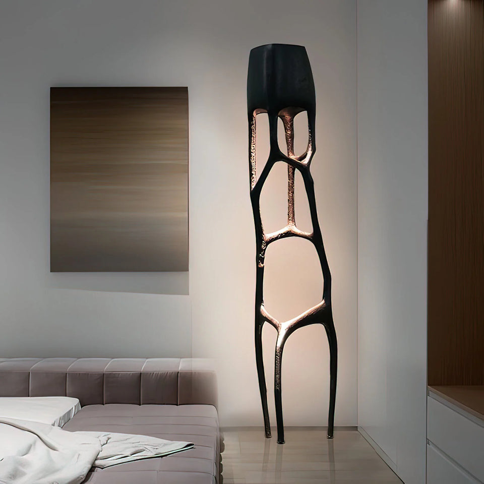 Abstract Gothic Sculpture Floor Lamp