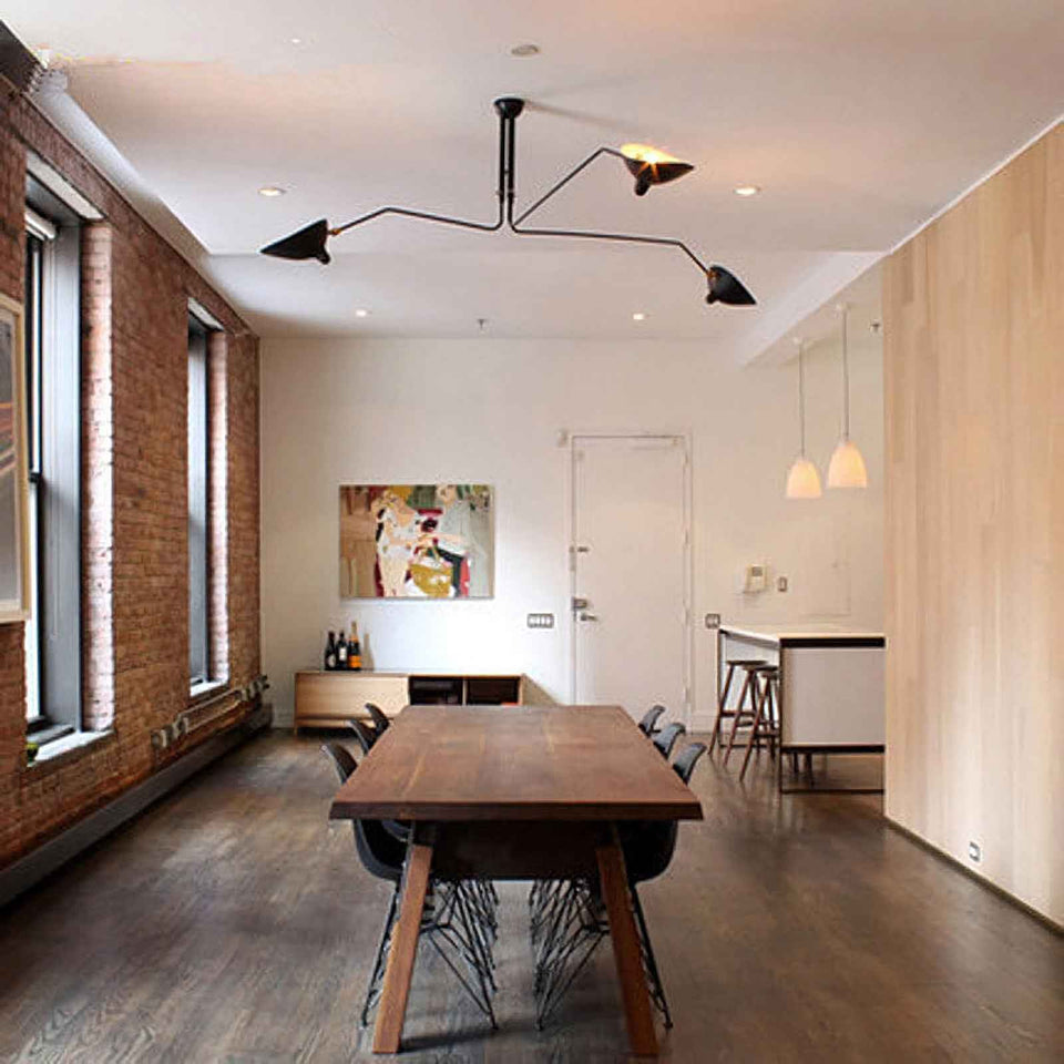 ceiling light - side angle view