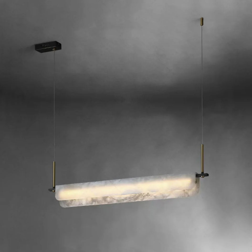 Alabaster Dining Linear Chandelier