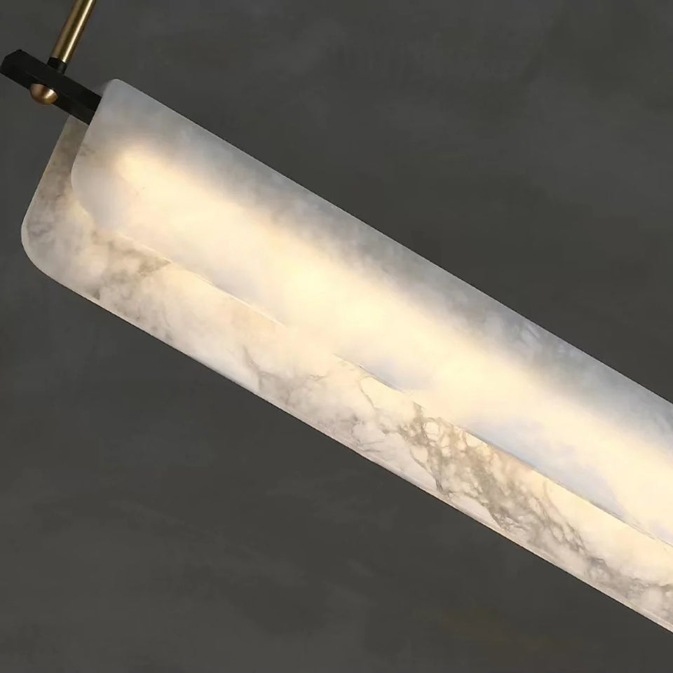 Alabaster Dining Linear Chandelier