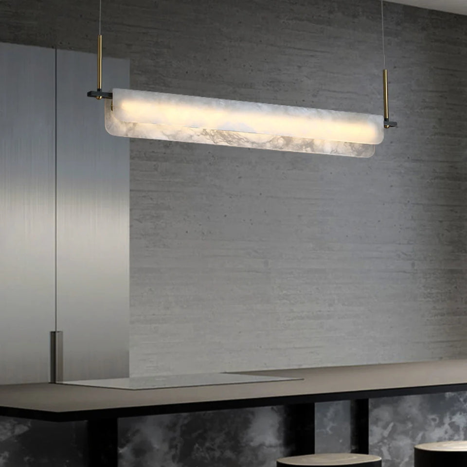 Alabaster Dining Linear Chandelier