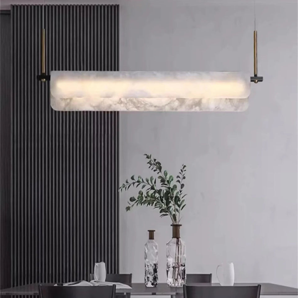 Alabaster Dining Linear Chandelier