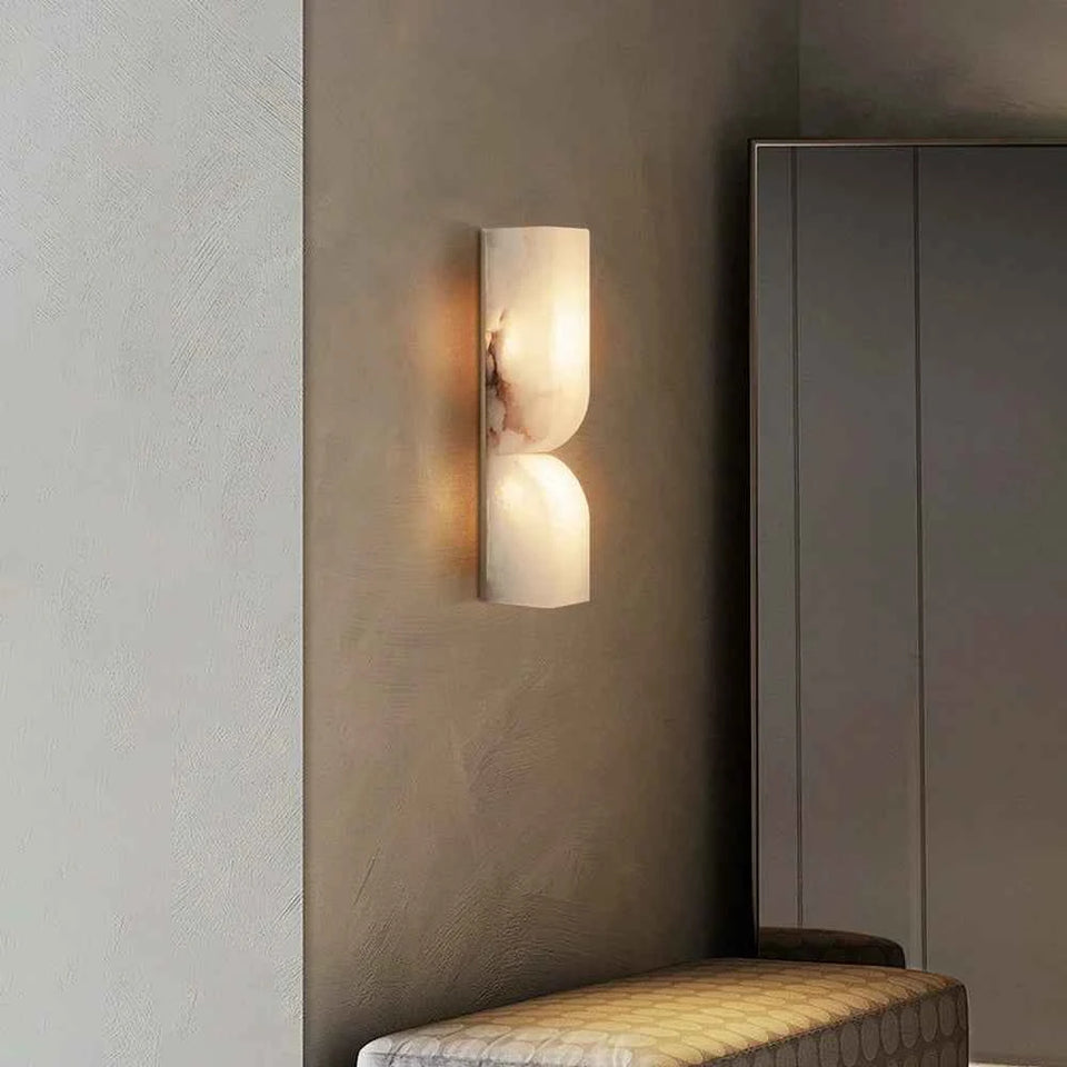 Alabaster Essence Rectangle Wall Sconce