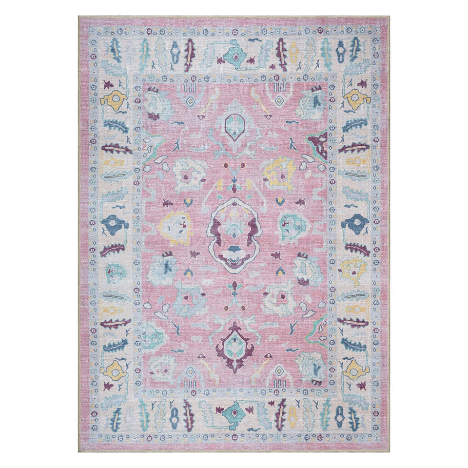 Alice Pale Pink Modern Oushak Rug
