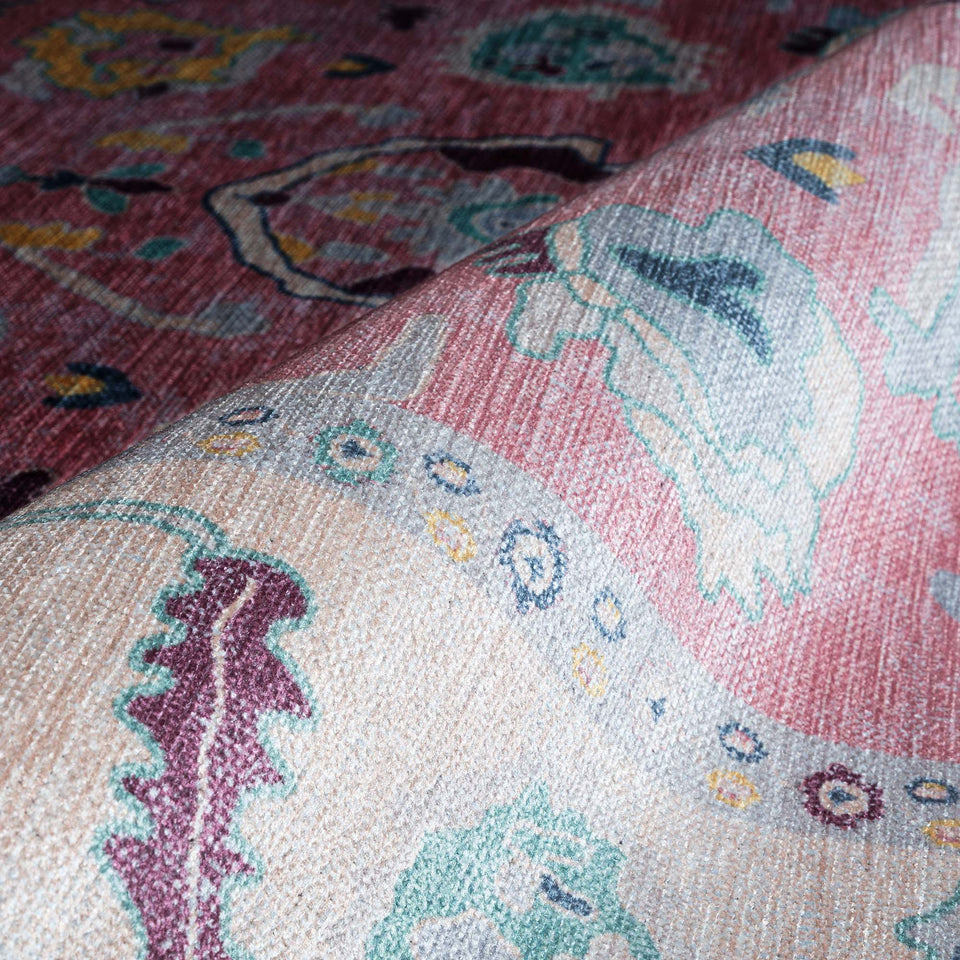 Alice Pale Pink Modern Oushak Rug