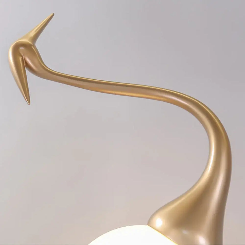 Animal Crane Art Deco Floor Lamp