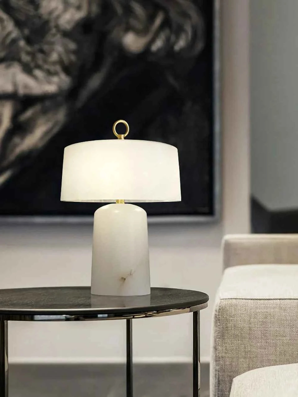 Alabaster Aogashima Table Lamp