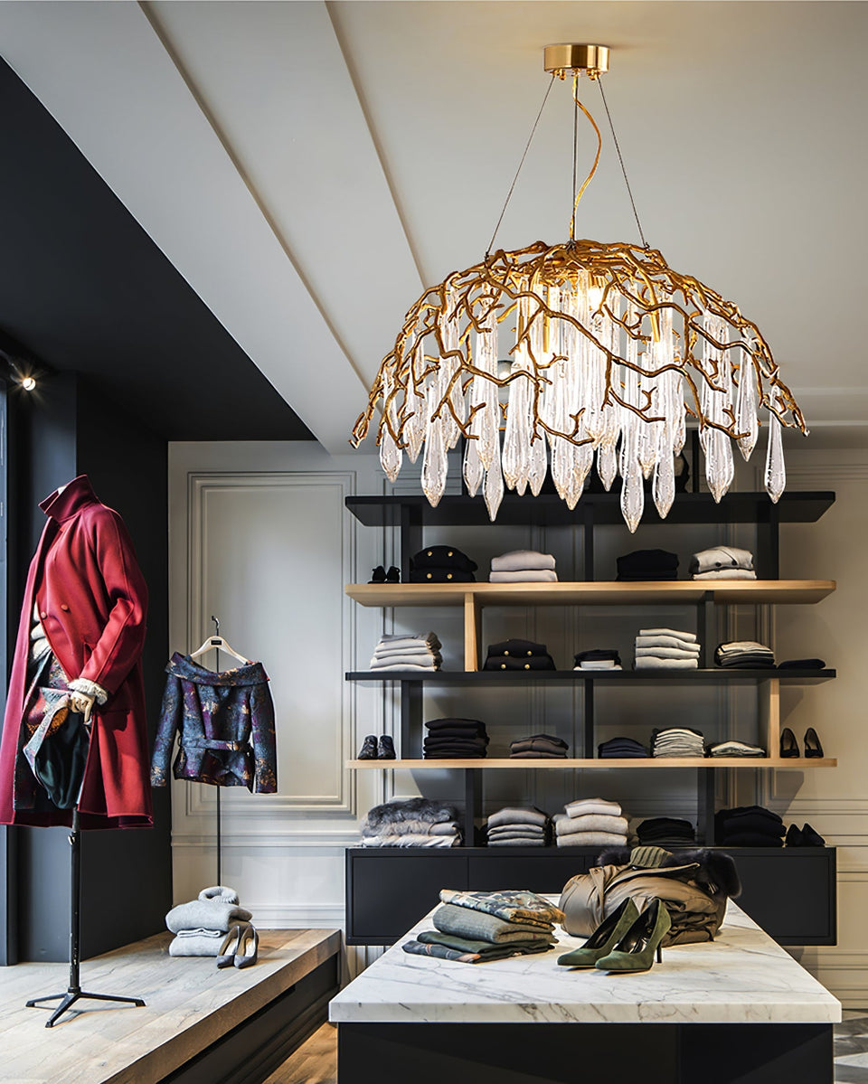 Aqua Dome Chandelier