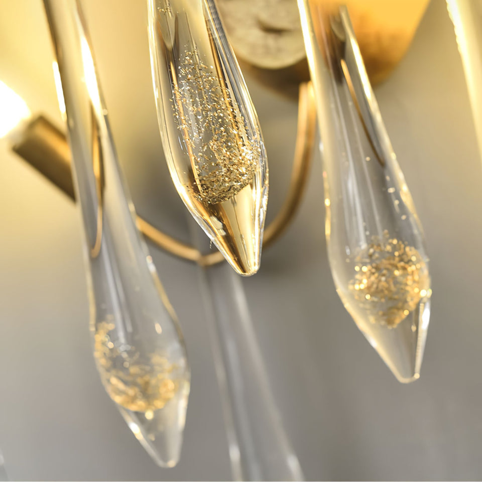 Aqua Salix Crystal Wall Lamp