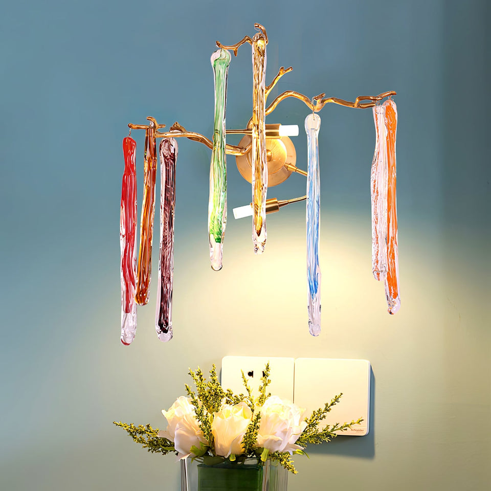 Aqua Salix Crystal Wall Lamp