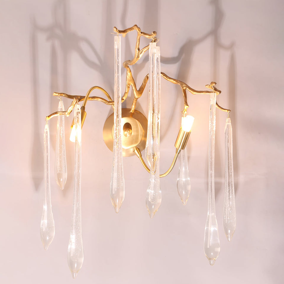Aqua Salix Crystal Wall Lamp