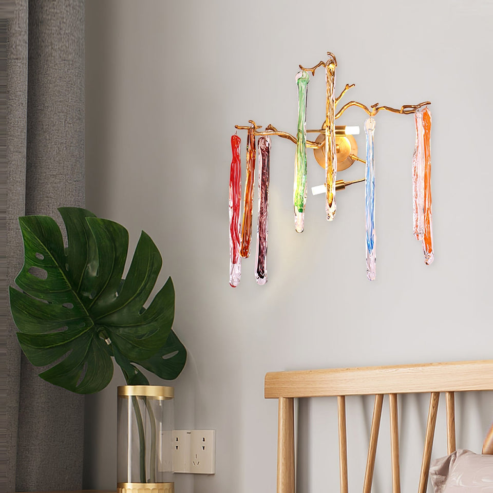 Aqua Salix Crystal Wall Lamp