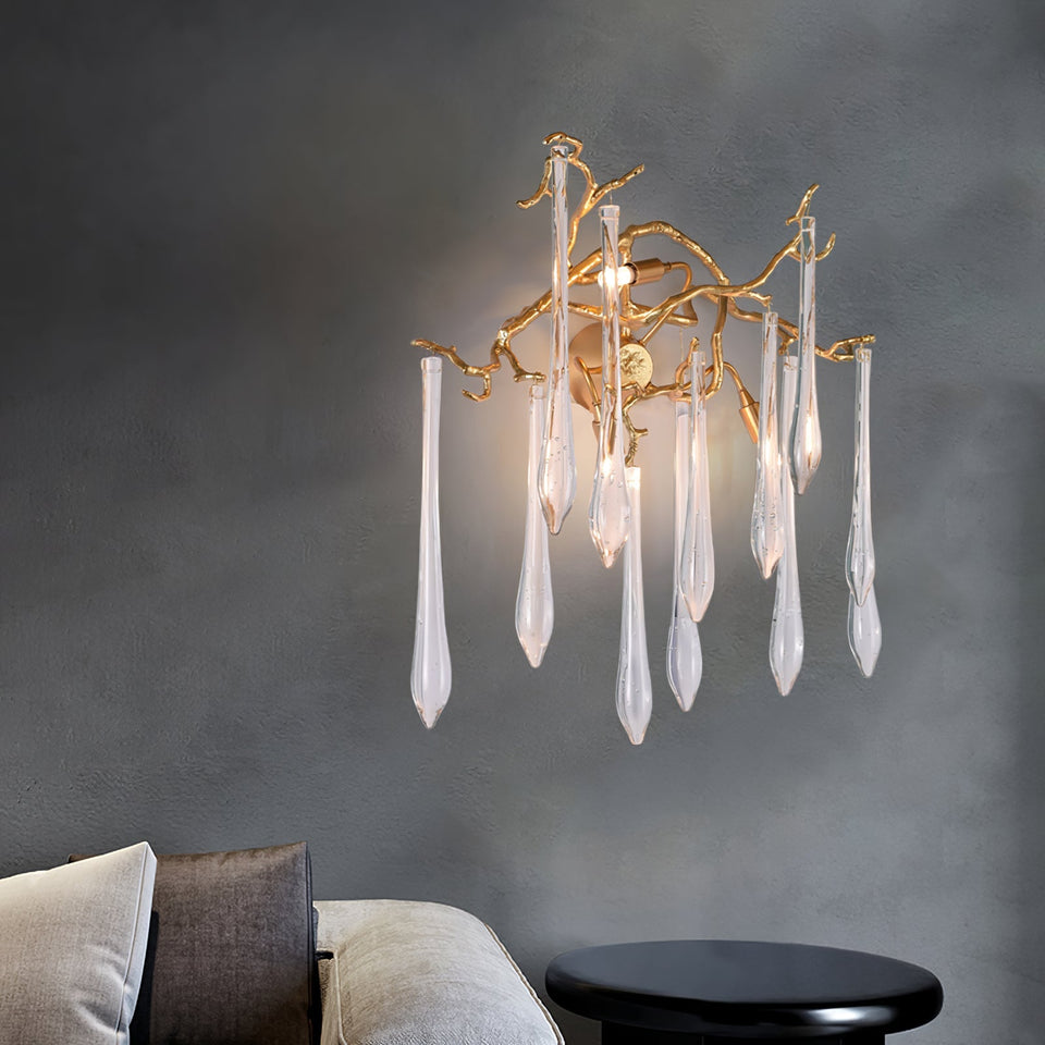 Aqua Salix Crystal Wall Lamp