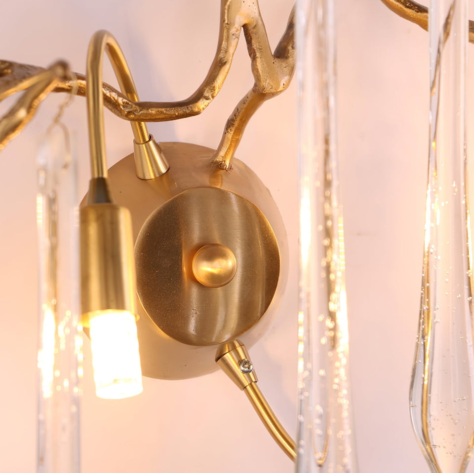 Aqua Salix Crystal Wall Lamp