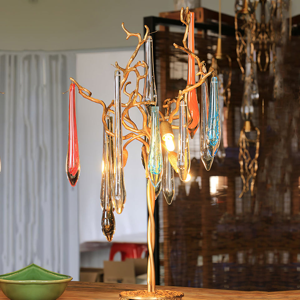 Aqua Willow Table Lamp