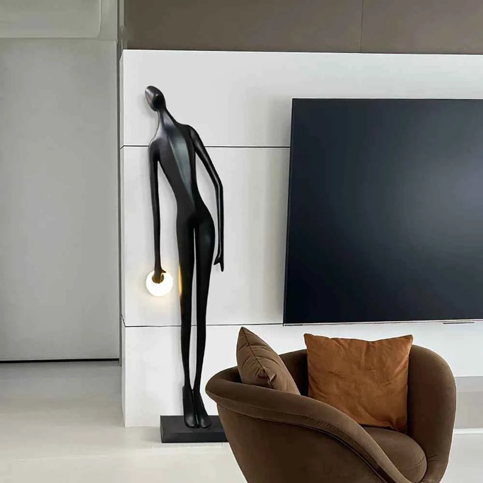 Art Design Human Statue Floor Lamp
