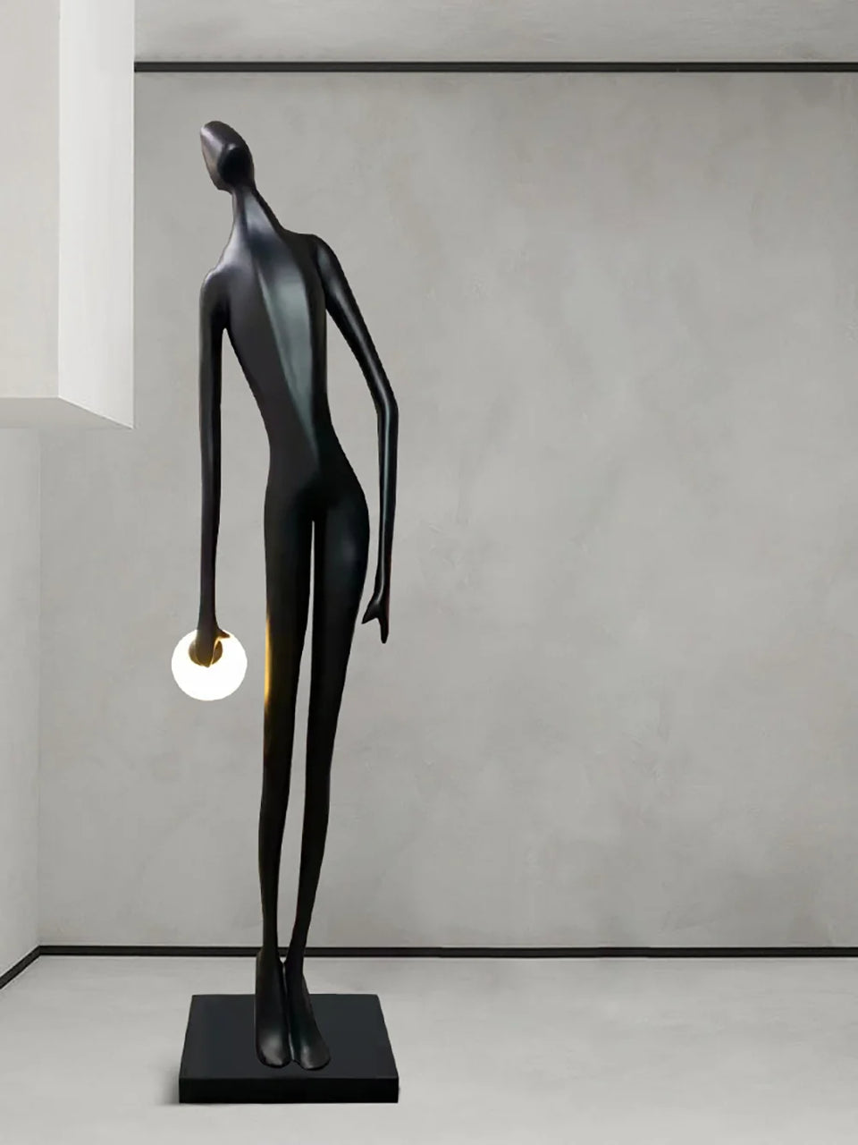 Art Design Human Statue Floor Lamp