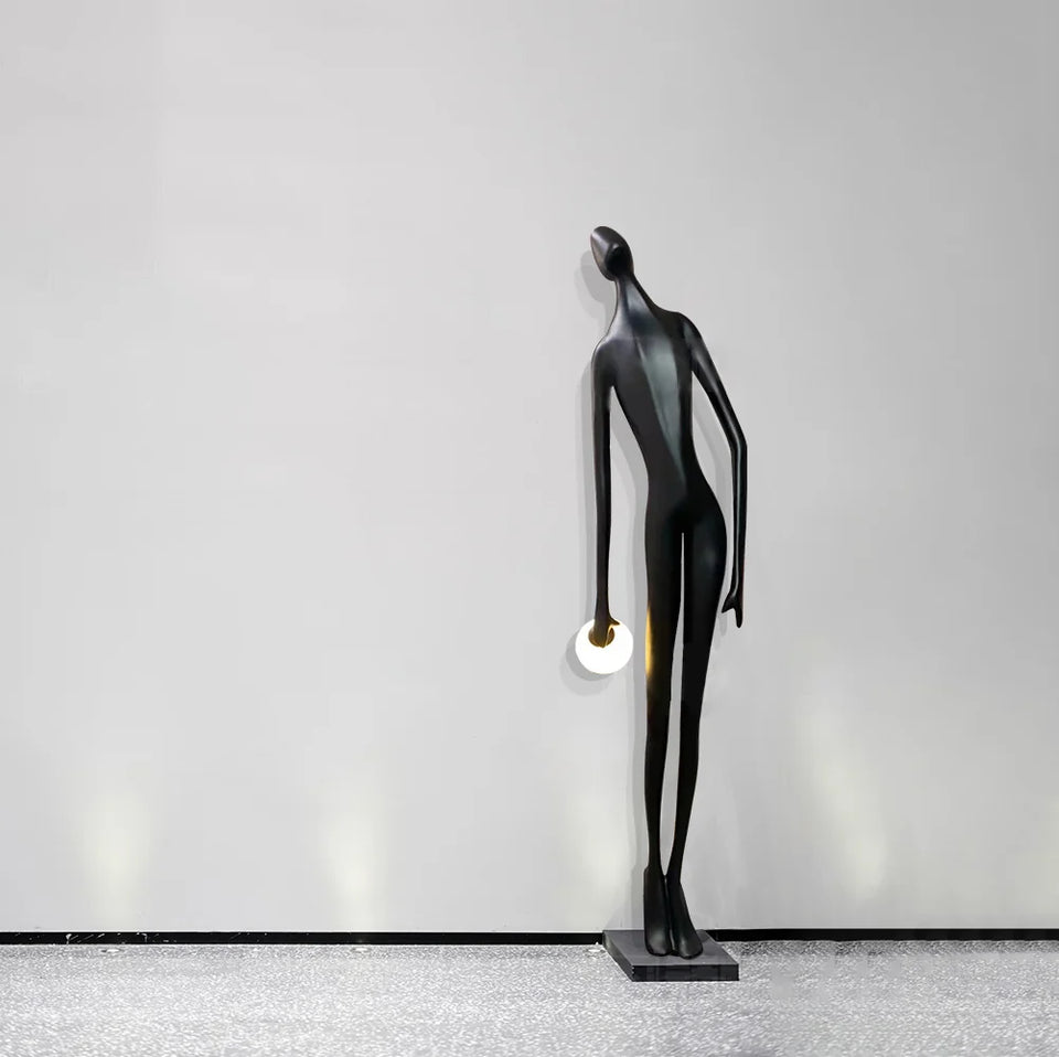 Art Design Human Statue Floor Lamp