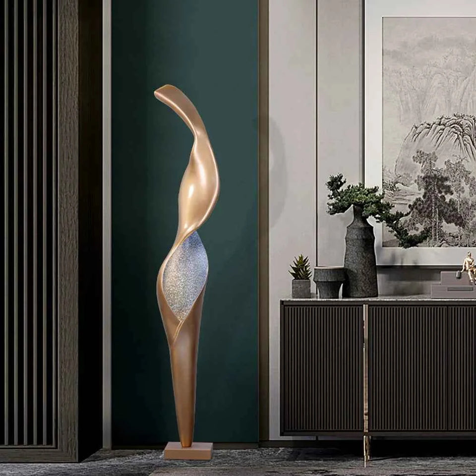 Art Torch Sculpture Floor Lamp