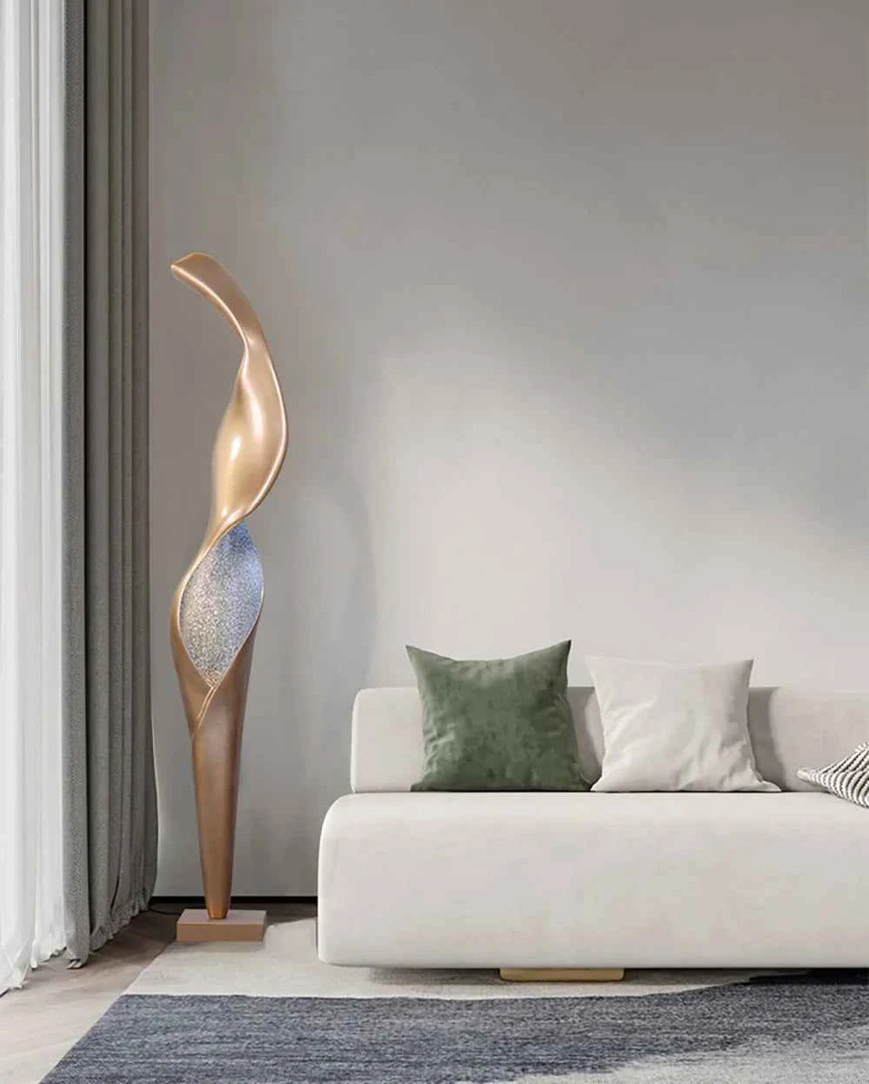 Art Torch Sculpture Floor Lamp