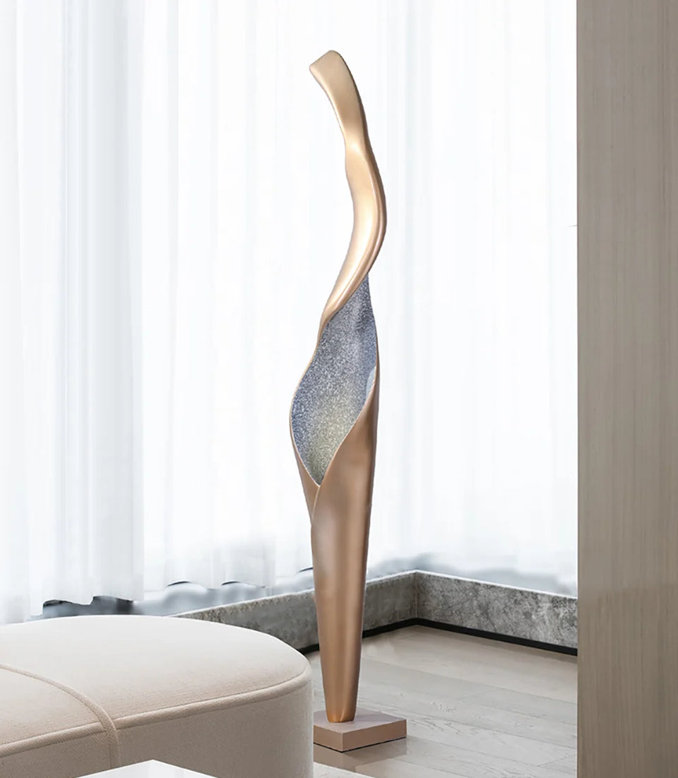 Art Torch Sculpture Floor Lamp
