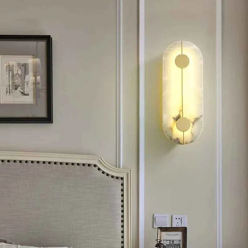 Artistic Simple Alabaster Wall Lamp