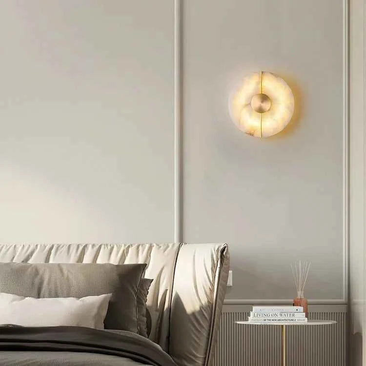 Artistic Simple Alabaster Wall Lamp