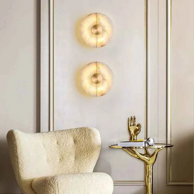 Artistic Simple Alabaster Wall Lamp