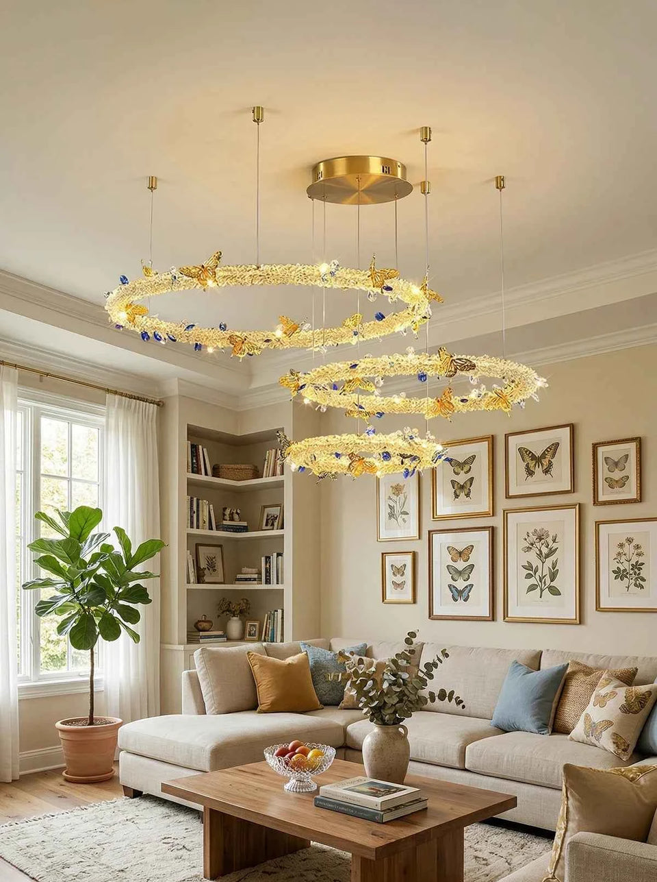 Azu Crystal Butterfly Chandelier