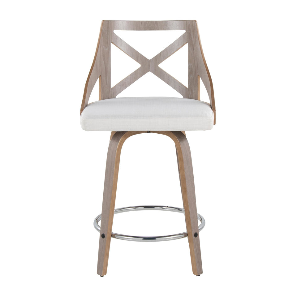 Charlotte 24" Fixed-Height Counter Stool - Set of 2