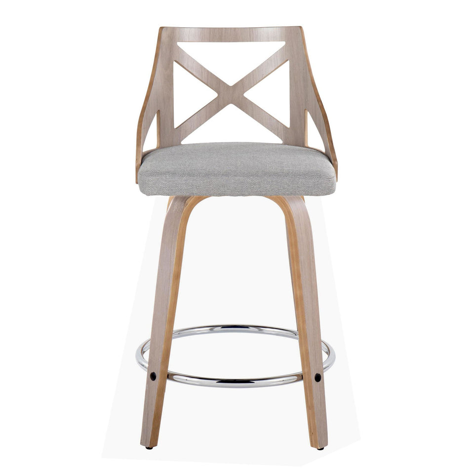 Charlotte 24" Fixed-Height Counter Stool - Set of 2