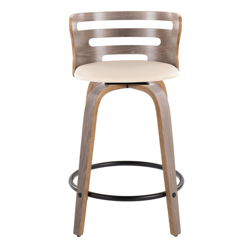 Cosini 24" Fixed-Height Counter Stool - Set of 2