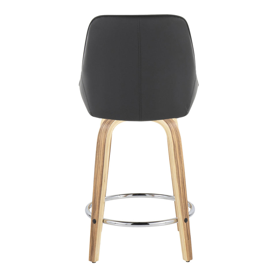 Diana 24" Fixed-Height Counter Stool - Set of 2