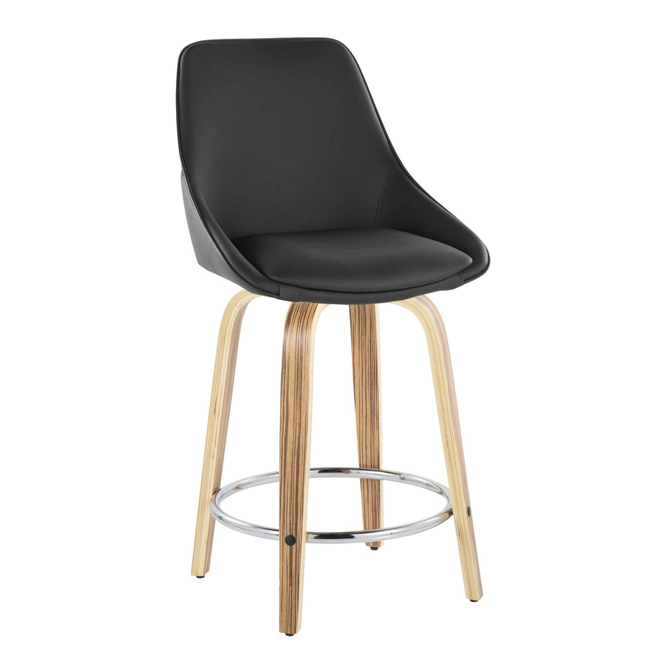 Diana 24" Fixed-Height Counter Stool - Set of 2
