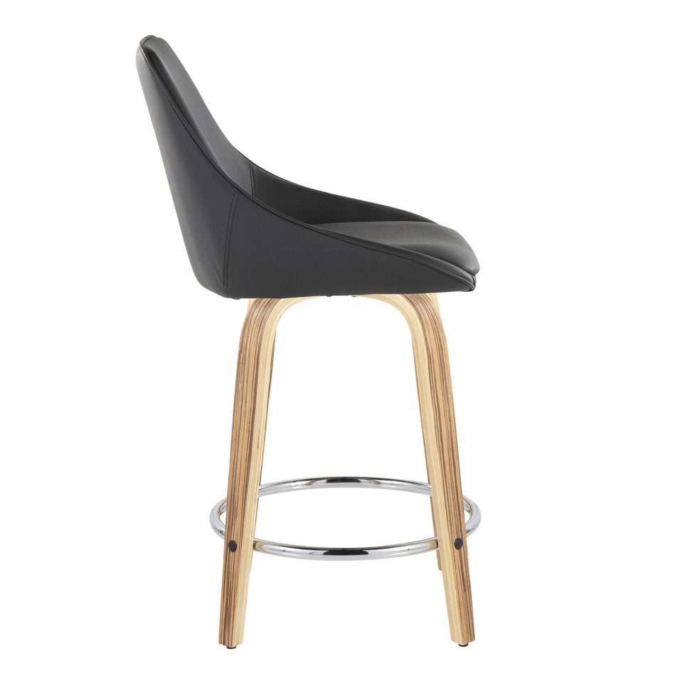 Diana 24" Fixed-Height Counter Stool - Set of 2