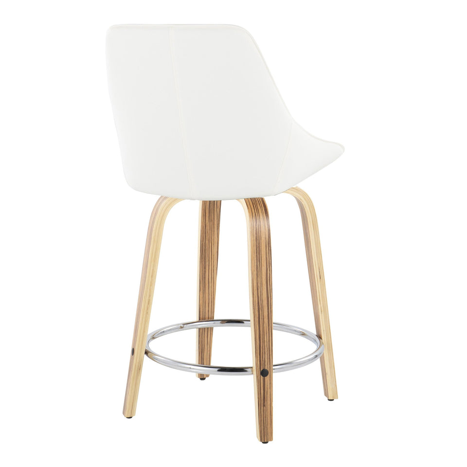 Diana 24" Fixed-Height Counter Stool - Set of 2