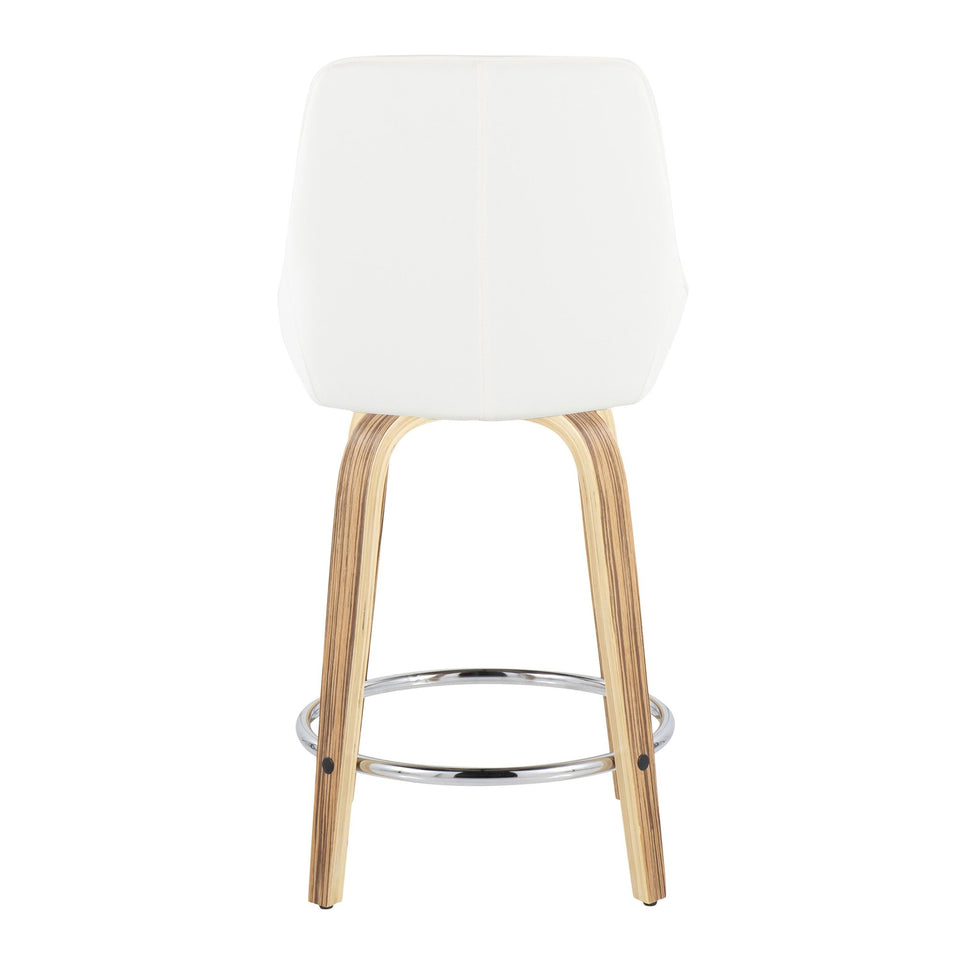 Diana 24" Fixed-Height Counter Stool - Set of 2
