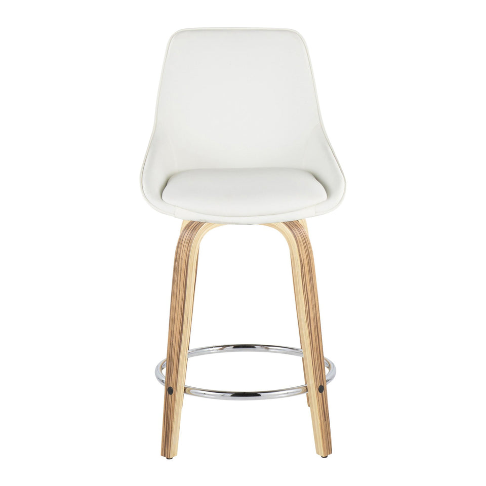 Diana 24" Fixed-Height Counter Stool - Set of 2