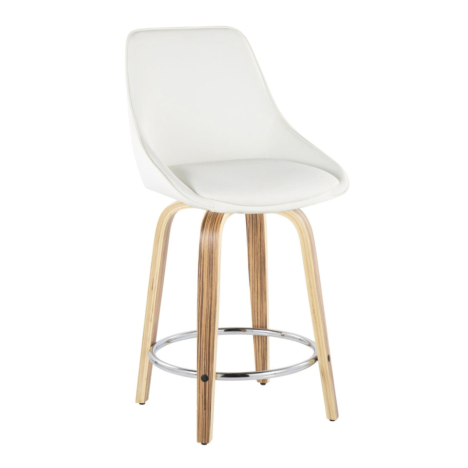 Diana 24" Fixed-Height Counter Stool - Set of 2