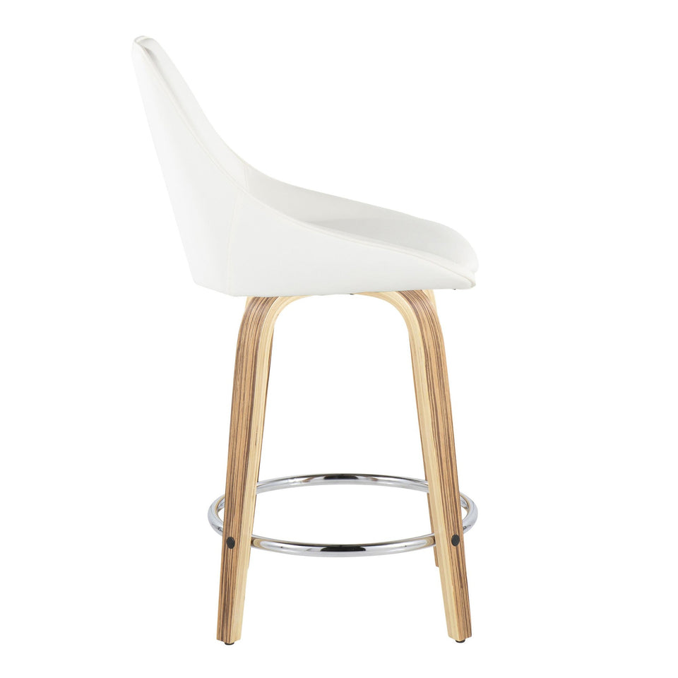 Diana 24" Fixed-Height Counter Stool - Set of 2