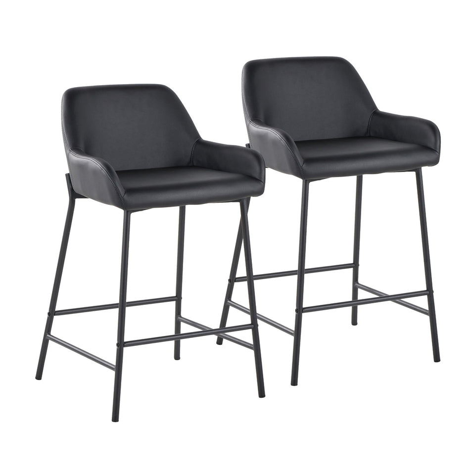 Daniella 24" Fixed-Height Counter Stool - Set of 2