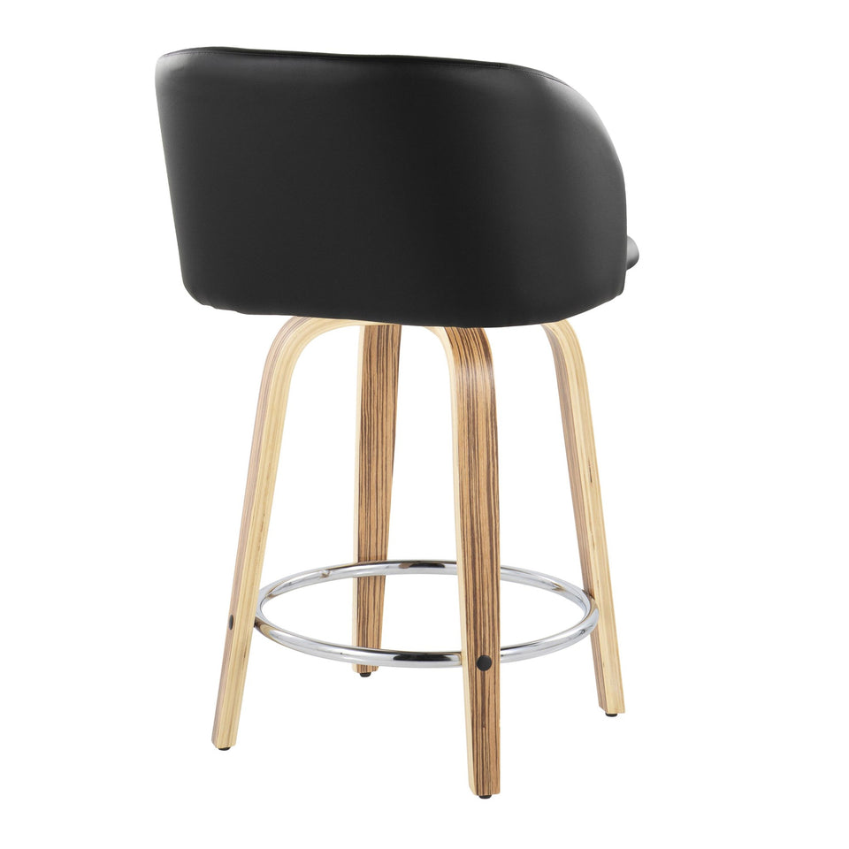 Fran 24" Fixed-Height Counter Stool - Set of 2