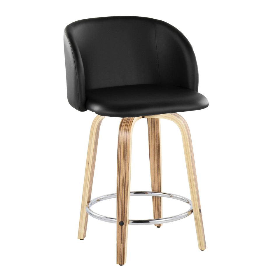 Fran 24" Fixed-Height Counter Stool - Set of 2