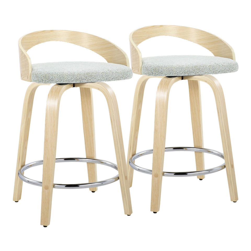 Grotto 24" Fixed-Height Counter Stool - Set of 2
