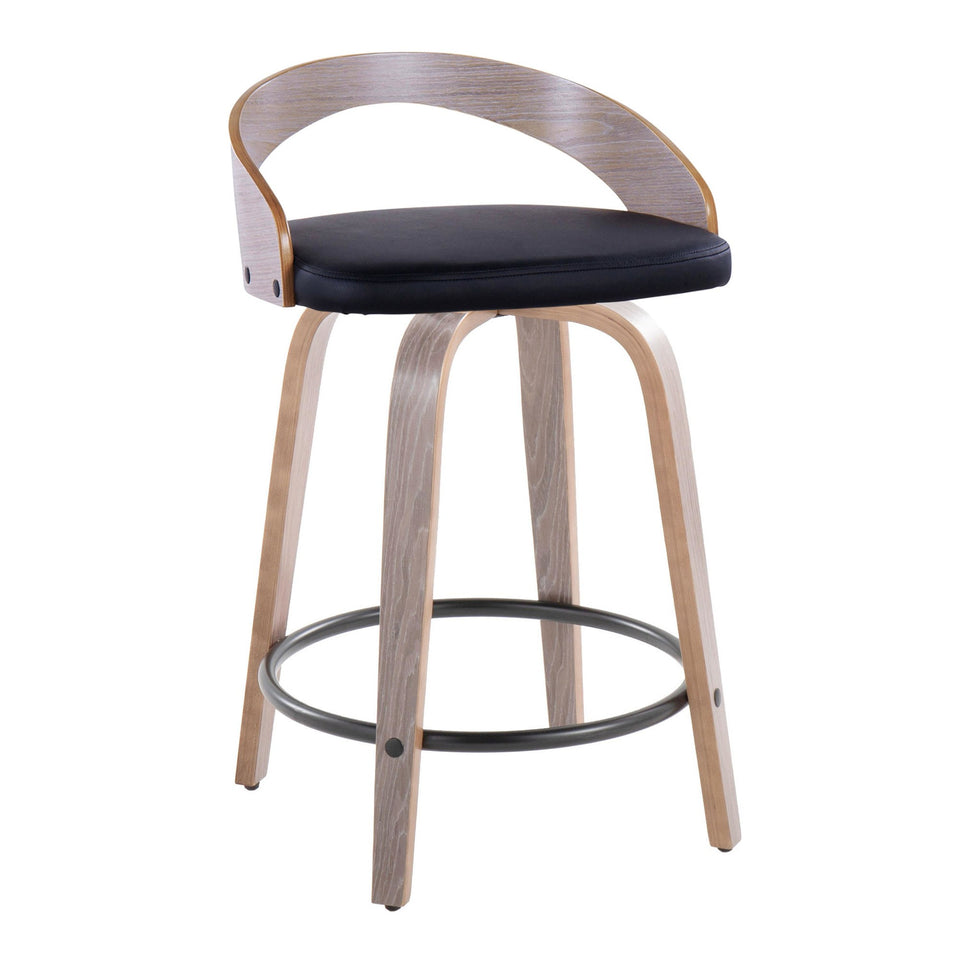 Grotto 24" Fixed-Height Counter Stool - Set of 2