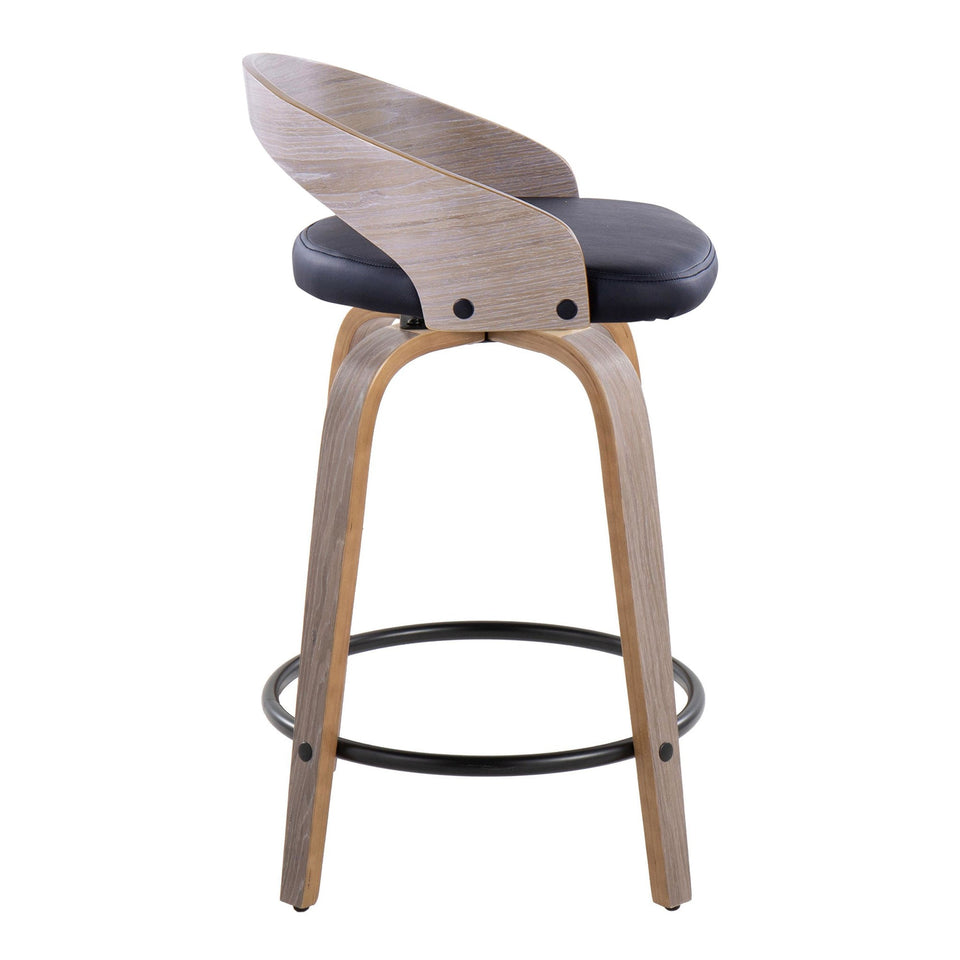 Grotto 24" Fixed-Height Counter Stool - Set of 2