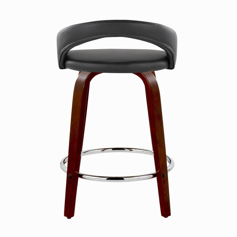 Grotto Upholstered 24" Fixed-Height Counter Stool - Set of 2